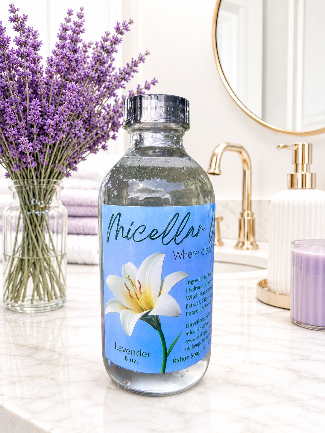 8 oz. Micellar Water – All‑Natural Makeup Remover
