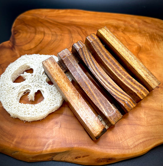 Square Wooden Soap Dish