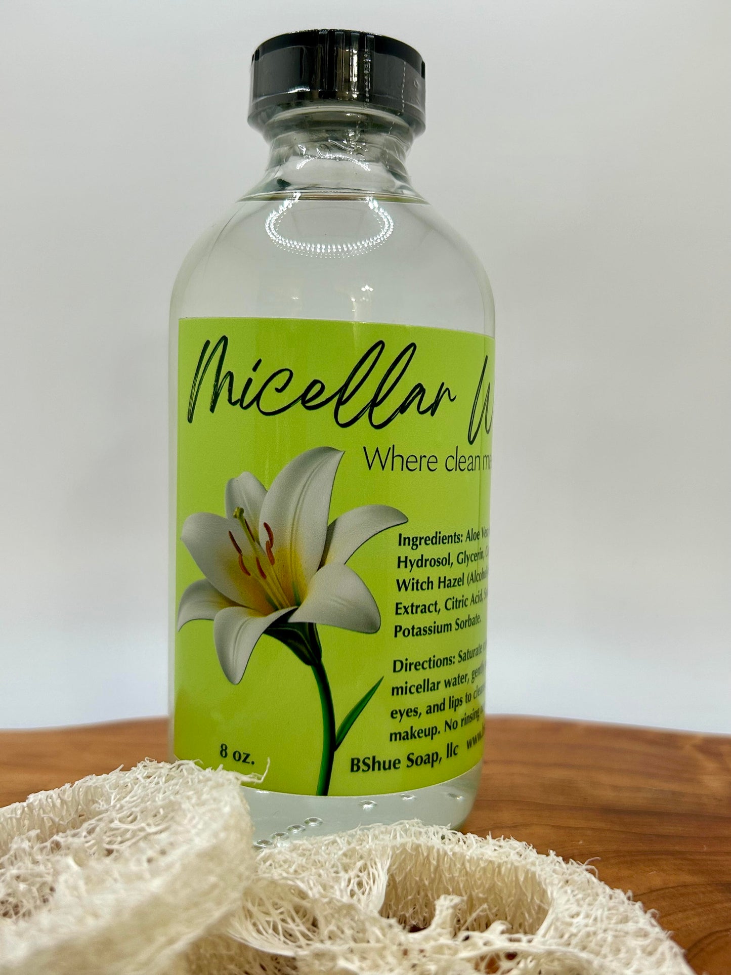 8 oz. Micellar Water – All‑Natural Makeup Remover